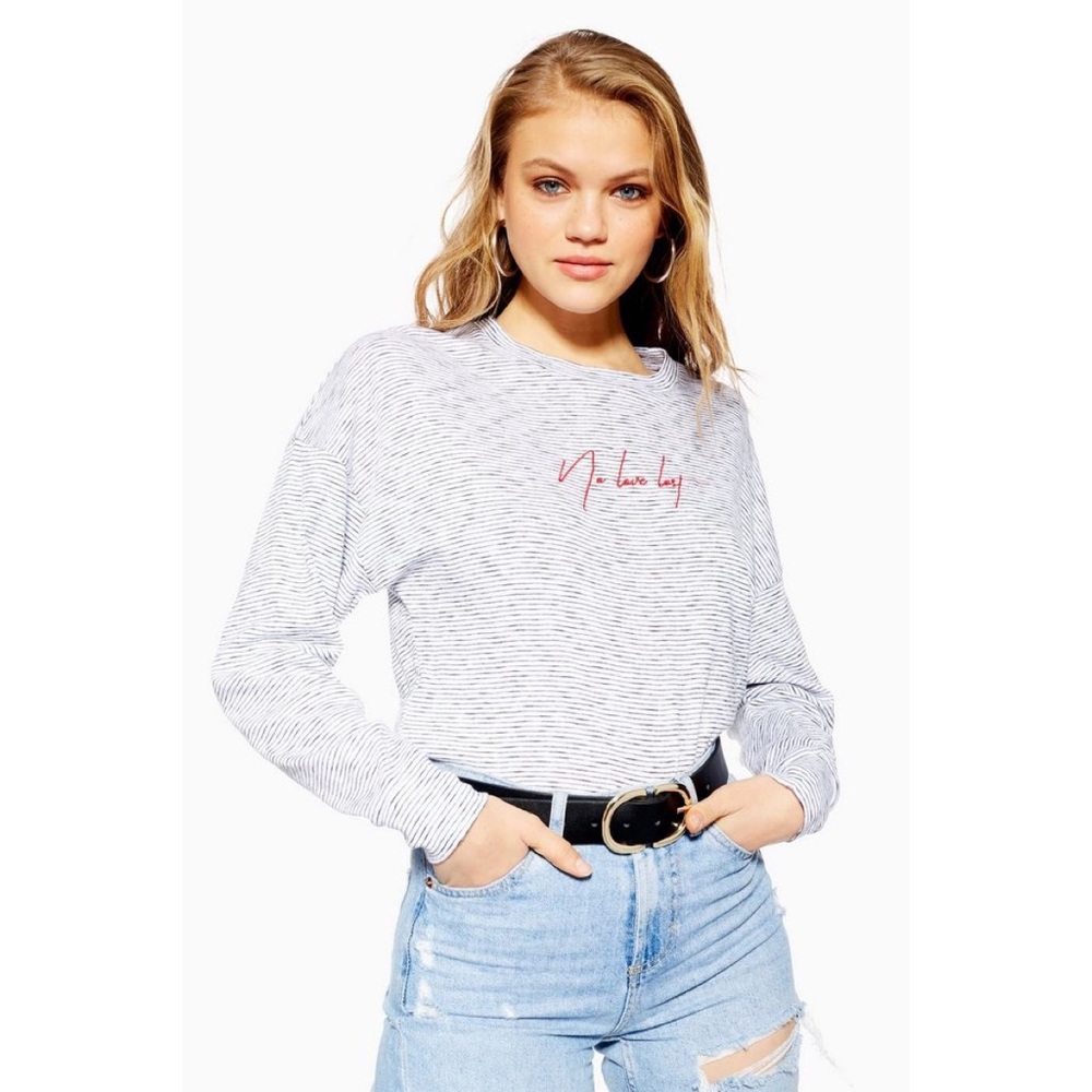 Topshop No Love Lost long sleeve